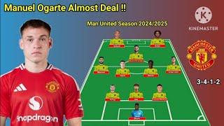 Ugarte Almost Deal !! Manchester United Potential Line Up With Ugarte 3-4-1-2 Formations 2024/2025