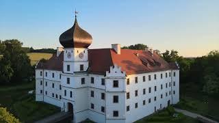 Drone on Hohenkammer Castle (Munich - Germany)