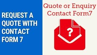 Woocommerce Quote Or Enquiry | Contact Form 7 |  Request A Quote Form Plugin Wordpress Free
