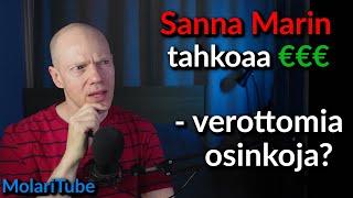 Sanna Marin nosti osinkoa yrityksestään – verosuunnittelun vastuullisuus?