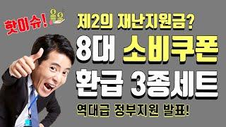 제2의재난지원금? 8대소비쿠폰, 환급3종 세트발표 #정부발표#핫이슈#소비쿠폰#환급#꼭혜택챙기세요!#감자여왕 #꿀팁!