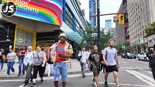 Bustling Saturday on Yonge & Church | Downtown Toronto Walk (June 2024)