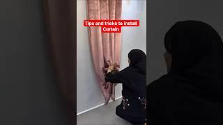 way to install curtain with hack at home #curtains #explore #diy #tipsandtricks