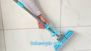 Squeezee Roller PVA Sponge Mop