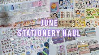 June Stationery Haul | Planner Sticker and Washi Tapes Unboxing | Journal Stickers