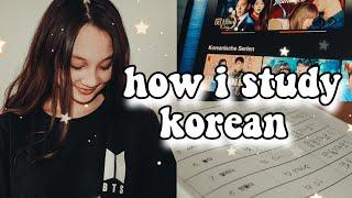 HOW I STUDY KOREAN (Deutsch) | Eine Sprache selbst lernen | Koreanisch lernen für Anfänger 