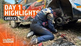 Day 1 Highlights | WRC EKO Acropolis Rally Greece 2024