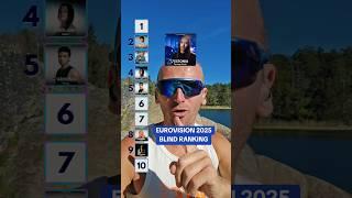 Eurovision 2025 Blind Top 10 Rank #eurovision #esc2025 #blindranking