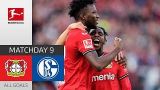 Xabi Alonso brings big Bayer-Win | Bayer Leverkusen - FC Schalke 4-0 | All Goals | MD 9 – Bundesliga