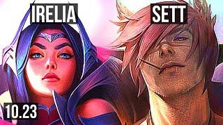 IRELIA vs SETT (TOP) | 8 solo kills, 700+ games, Rank 15 Irelia | EUW Challenger | v10.23