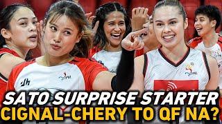 Sato at Chery BINASIC LANG ang NXLED! Gandler 21 pts, Dawn FOR BEST LIBERO, Cignal-Chery SURE sa QF!