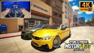 BMW M4 & BMW M5 CS | The Crew Motorfest | LOUD Revs, POPS & BANGS!!! | Steering Wheel Gameplay