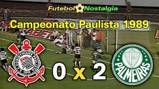 Corinthians 0 x 2 Palmeiras - 16-04-1989 ( Campeonato Paulista )