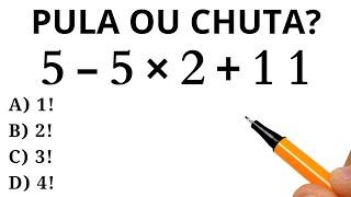 MATEMÁTICA BÁSICA - QUANTO VALE A EXPRESSÃO