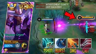 ONLY 0.01% CLINT USER KNOWS THIS BURST BUILD!! (Bug crit or cheat?!) | CLINT BEST 1 HIT BUILD!