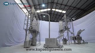 Ayurveda Herbs & Roots Continuous Grinding System GMP Grade | Herb Grinders by Kaps Engineers