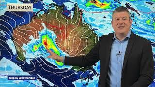 Aussie 7 Day: Gales continue but will ease, heavy rain may be next for WA & SA