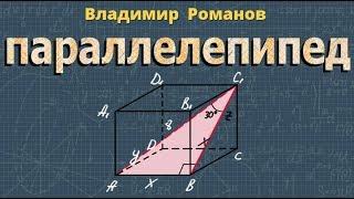 ПРЯМОУГОЛЬНЫЙ ПАРАЛЛЕЛЕПИПЕД 10 11 класс стереометрия