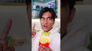 Friends VS Best Friends : JUST ONE FRY @davidmatthew_ #shortsfeed