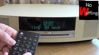 How to Change between AM PM 12 hour and 24 hour clock on BOSE Wave Music System - Beginners guide