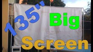 135 Inch Big Screen Video Projection