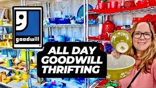 Goodwill Thrifting ! Finding vintage treasure in Wisconsin. 3 thrift stores 1 day Shop with me haul