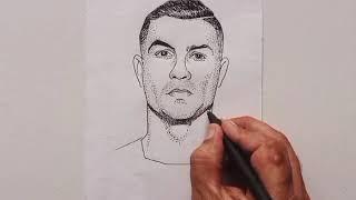 how to #draw #cristianoRonaldo art channel 20k