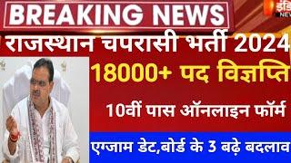 राजस्थान स्कूल चपरासी भर्ती 2024/Rajasthan peon vacancy 2024/rajsthan chaprasi bharti2024/syllabus