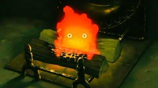 take a nap in the room ~ sleep with calcifer (music box for study, sleep, relax) & soft rain sound