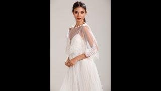 Central Chic Ivory Lace Trim Embroidered Wedding Dress Shawl With Crystal Detailing For Brides