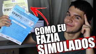 COMO EU FAZIA SIMULADOS / PROVAS ANTIGAS