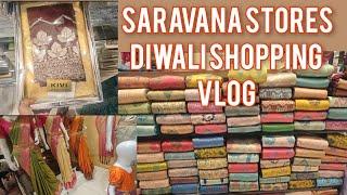 Diwali shopping vlog at saravana stores#video #youtube #tamil #shopping #saree #diwali #2024