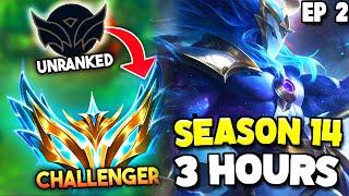 How to ACTUALLY Climb to Challenger in 3 Hours with Hecarim Jungle Season 14 - Episode 2