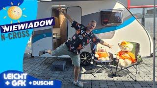 Niewiadow N-Cross leichter GFK Wohnwagen bis zu 4 Personen, XXL Vorstellung, alle Details, Neu!