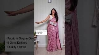 Sequin saree haul | farewell saree | Saree haul #saree #Farewellsaree #sequinsaree