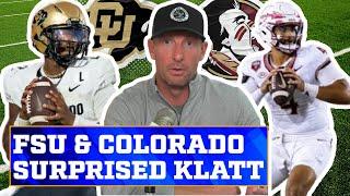 Colorado & Florida State in Klatt’s surprises a month into the season | Joel Klatt Show