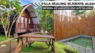 VILLA KOLAM AIR PANAS?! | Review Villa Signature Wooden Cabin MIRACLE SIGNATURE HILLS Ciater Subang