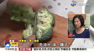 花椰菜"狂洗出40隻菜蟲"超崩潰! 達人曝"3步驟"輕鬆去除│中視新聞 20230220