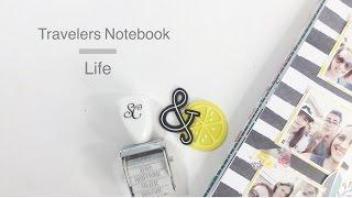 Travelers Notebook Scrapbook Layout Process | Life