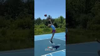 When basketball meets volleyball #sport #basketball #volleyball #nba #skills #shot #training #volley