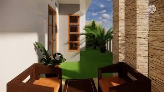 Rumah minimalis satu lantai 13x15 meter,