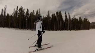 Skiing Breckenridge with Stacey on Frontier