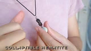 Tactile Necklace Showcase | Handmade Crystal Fidget Spinner Amulet Necklace