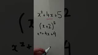 Completing the square #maths #algebra