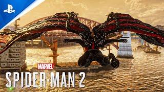 Marvel's Spider-Man 2 Venom Web Wings on Symbiote Spider-Man