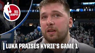Luka Doncic praises Kyrie Irving's AMAZING Game 1 for the Mavs  'He had us going!' | NBA on ESPN