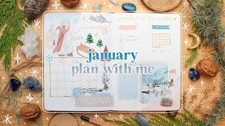 ️ plan with me | january 2024 bullet journal setup + starting a new journal - with my stickers