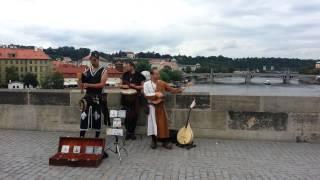 Entertainment on Charles Bridge, Prague
