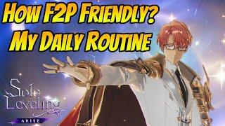 [Solo Leveling:ARISE] How F2P Friendly Is This Game? My Daily Routine With Tips For Casual Gamers