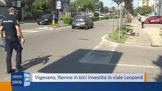 Vigevano, 15enne in bici investita in viale Leopardi